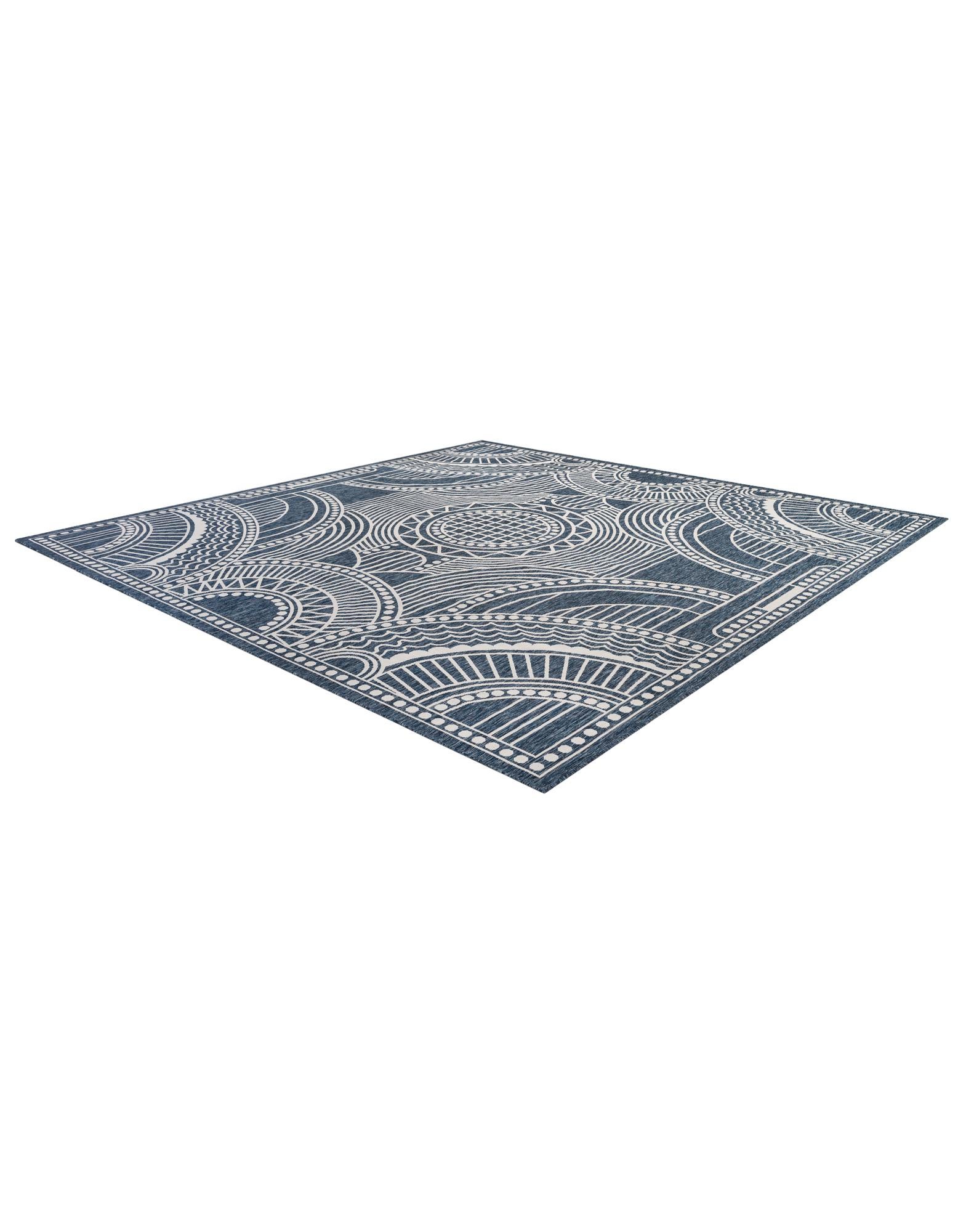 13' x 13' Easy-Clean Traditional Indoor / Outdoor Square Rug