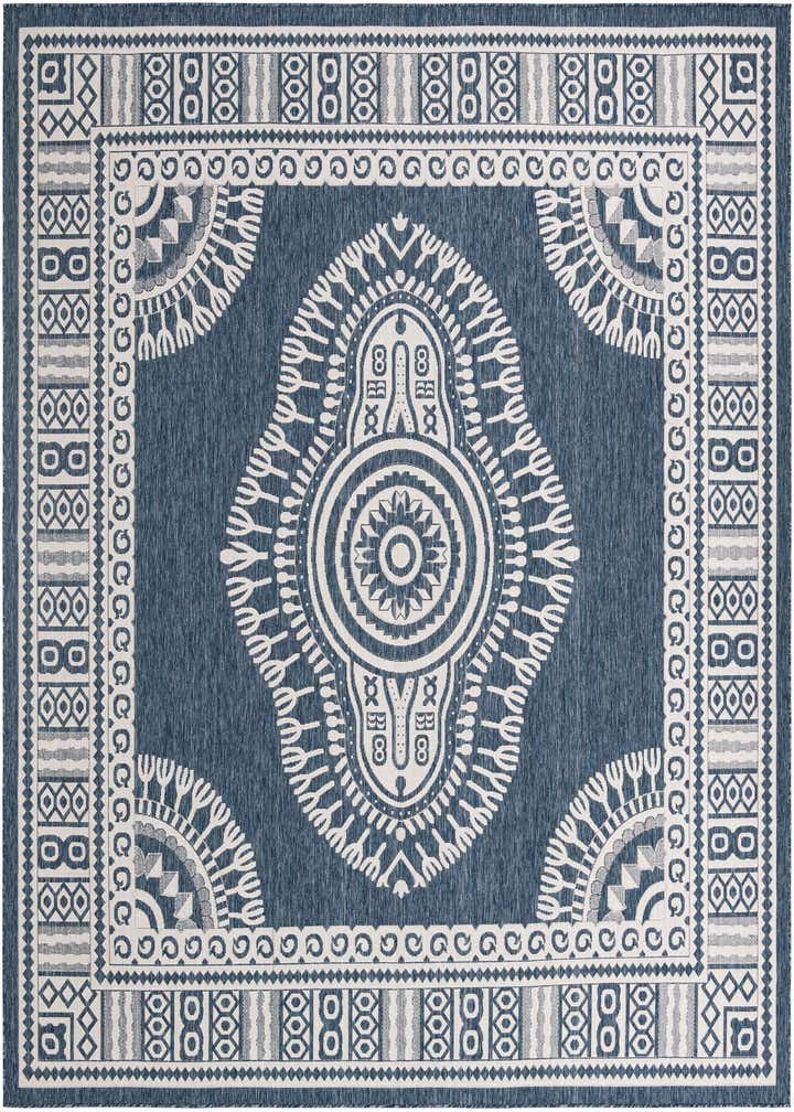 13' x 13' Easy-Clean Traditional Indoor / Outdoor Square Rug