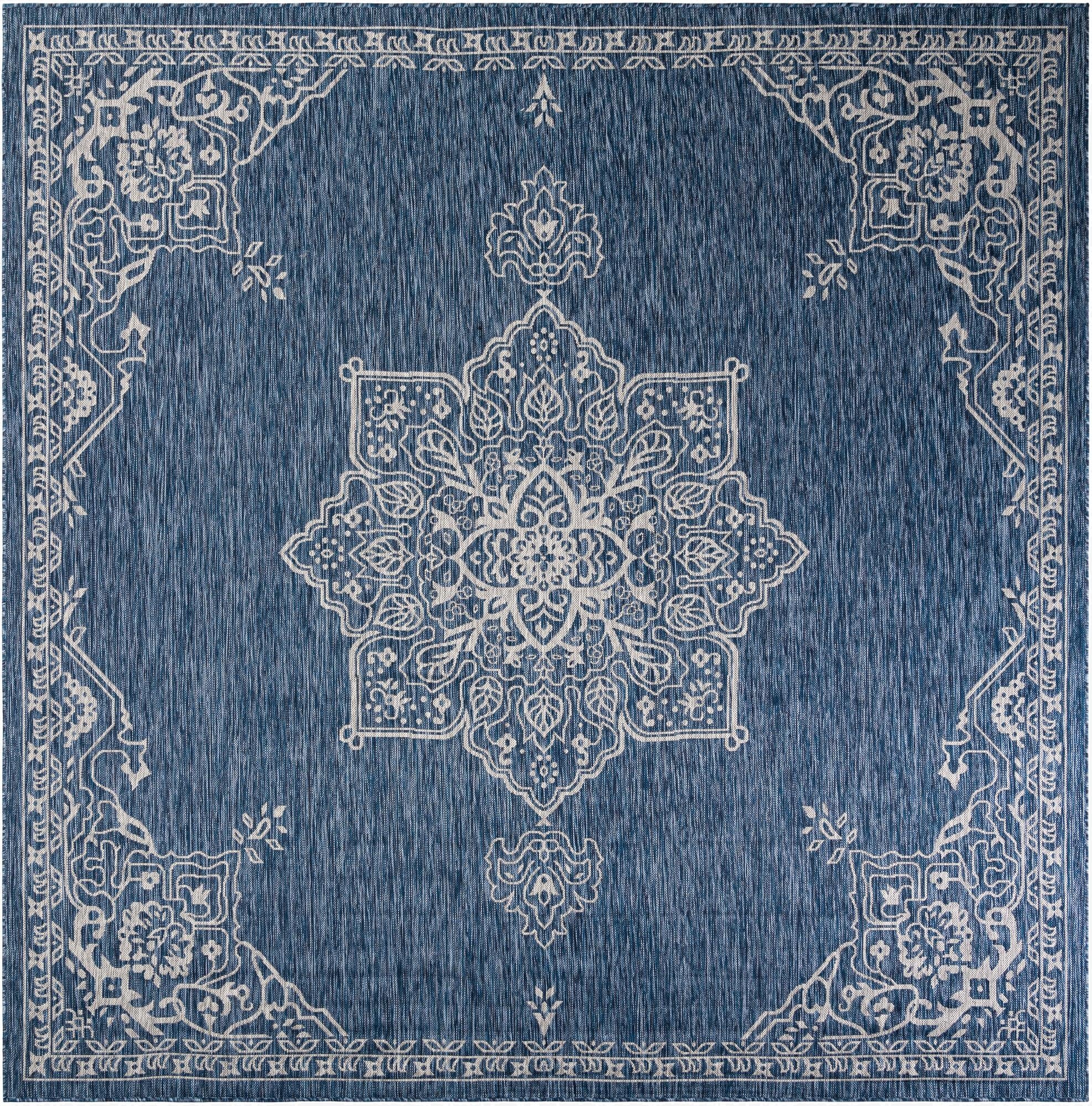Primary image 10' x 10'  Washable Traditional Indoor / Outdoor Square Rug
