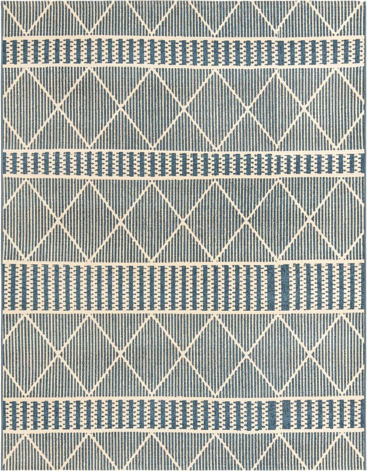Detail image of 6' x 6' Easy-Clean Trellis Indoor / Outdoor Square Rug