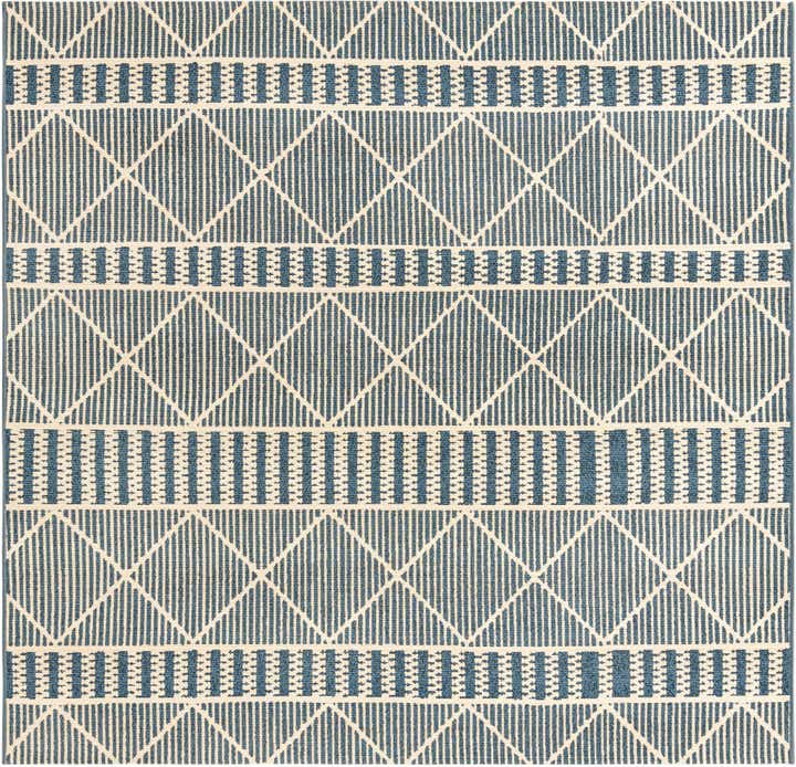 6' x 6' Easy-Clean Trellis Indoor / Outdoor Square Rug