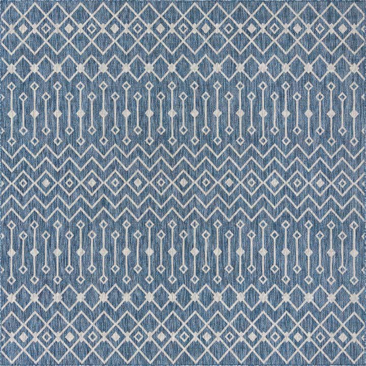 10' x 10' Easy-Clean Trellis Indoor / Outdoor Square Rug