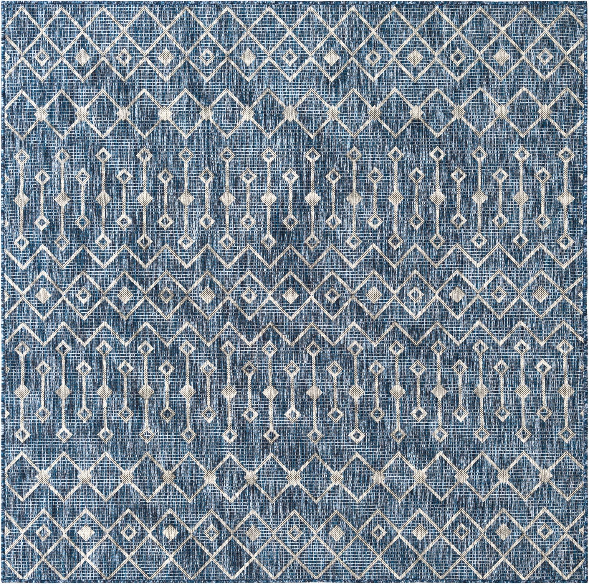 Primary image 6' x 6'  Washable Trellis Indoor / Outdoor Square Rug