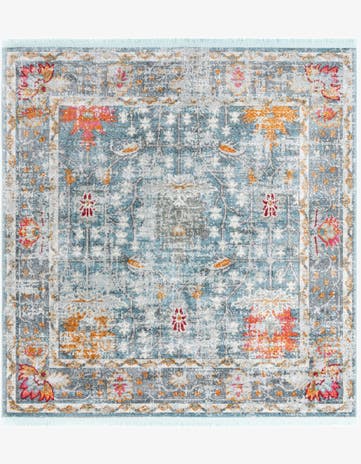 Blue Paragon Square Rug
