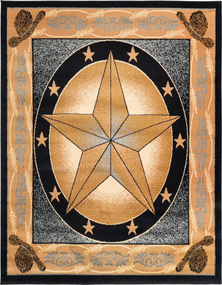 Detail image of 5' 3 x 5' 3 Pioneer Square Rug