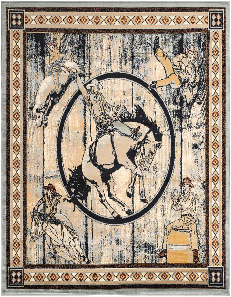 Detail image of 7' 10 x 7' 10 Pioneer Square Rug