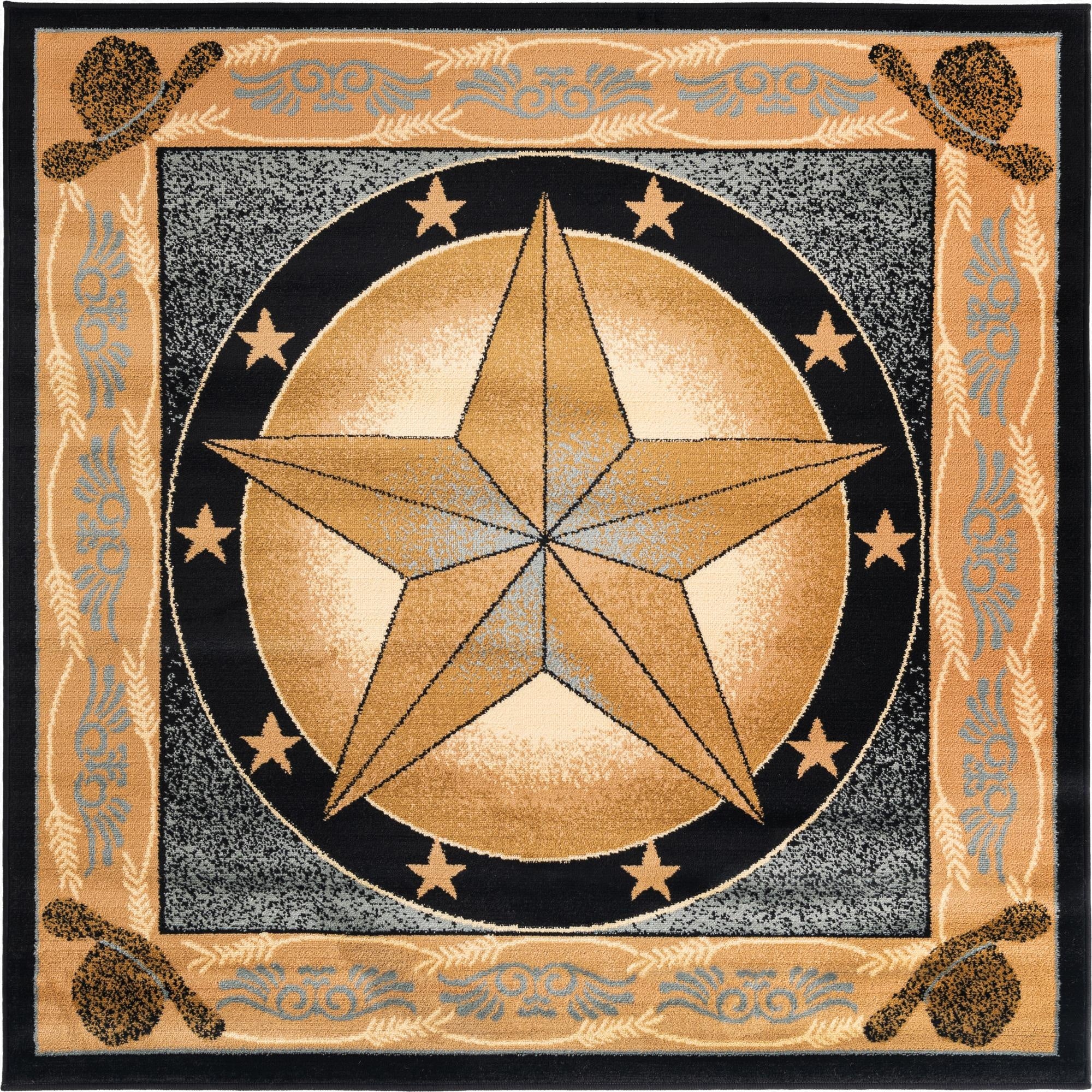 5' 3 x 5' 3 Pioneer Square Rug