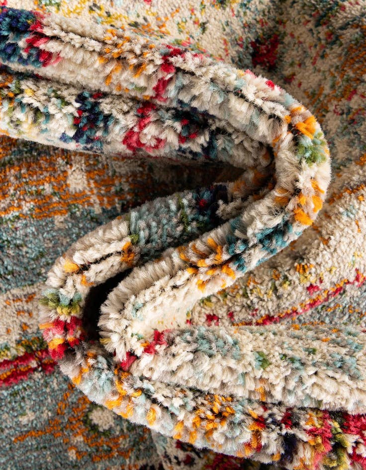Detail image of 8' x 8'  Washable Santa Fe Square Rug