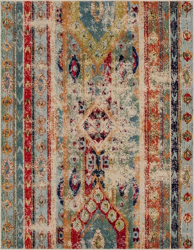 Detail image of 6' x 6' Washable Santa Fe Square Rug