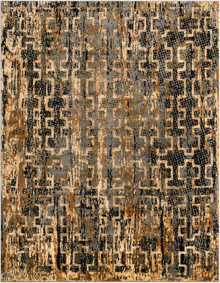 Detail image of 7' 10 x 7' 10 Saturn Square Rug