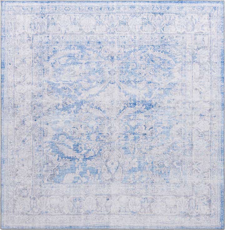 7' 6 x 7' 6 Washable Timeless Square Rug