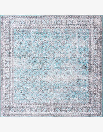 Blue Timeless Square Rug
