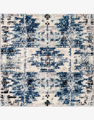 Blue Tucson Square Rug