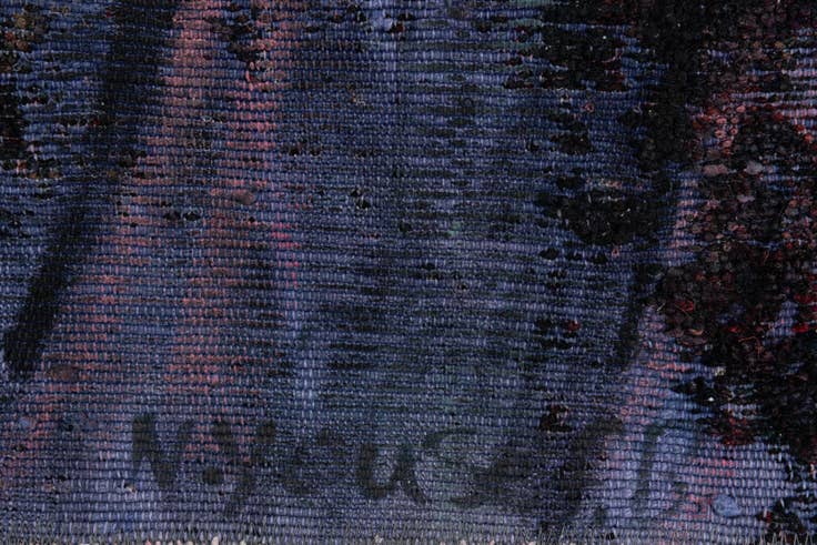 Detail image of 4' 2 x 4' 3 Hand Knotted Ultra Vintage Persian Wool Square Rug