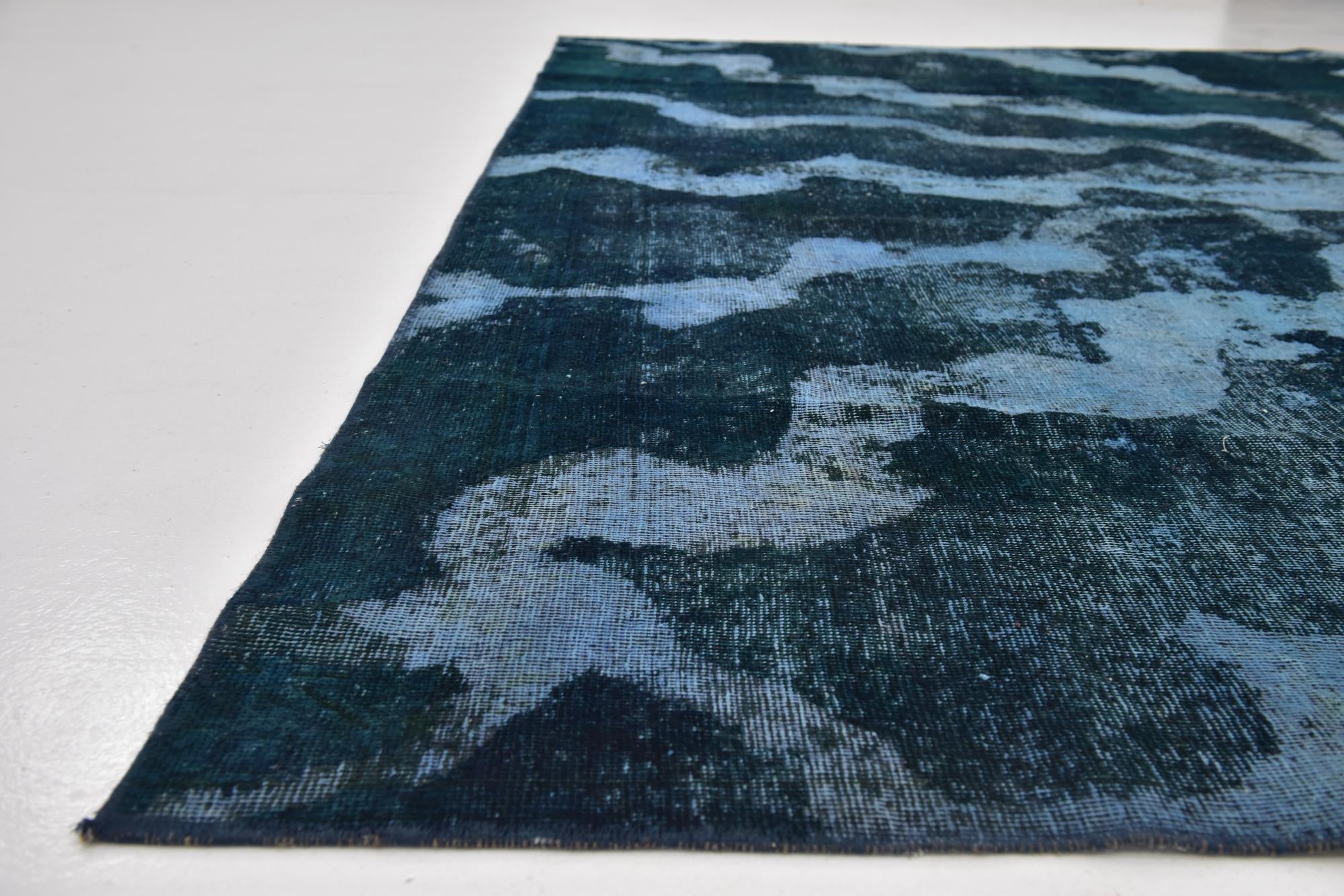 8' 10 x 9' 9 Hand Knotted Ultra Vintage Persian Wool Square Rug