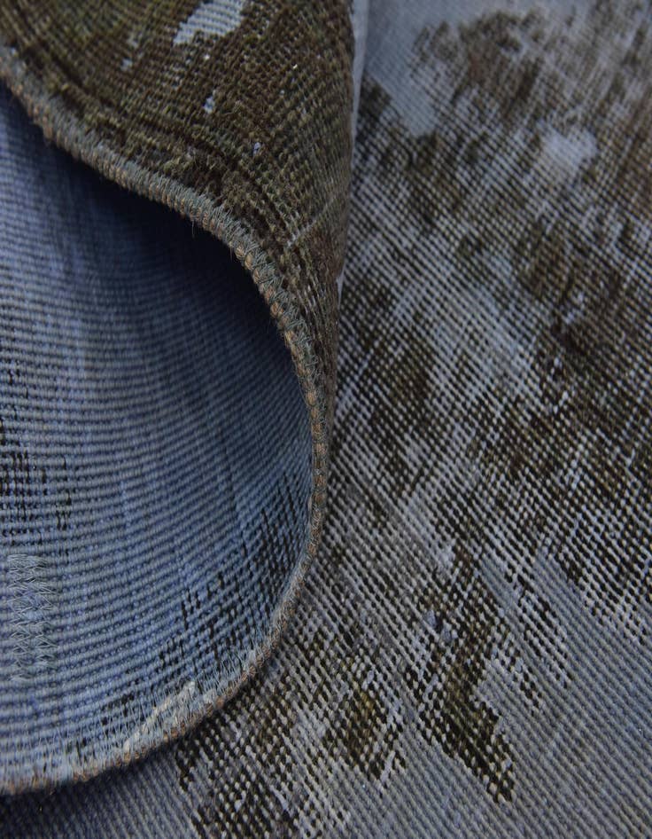 Detail image of 9' 2 x 9' 3  Hand Knotted Ultra Vintage Persian Wool Square Rug