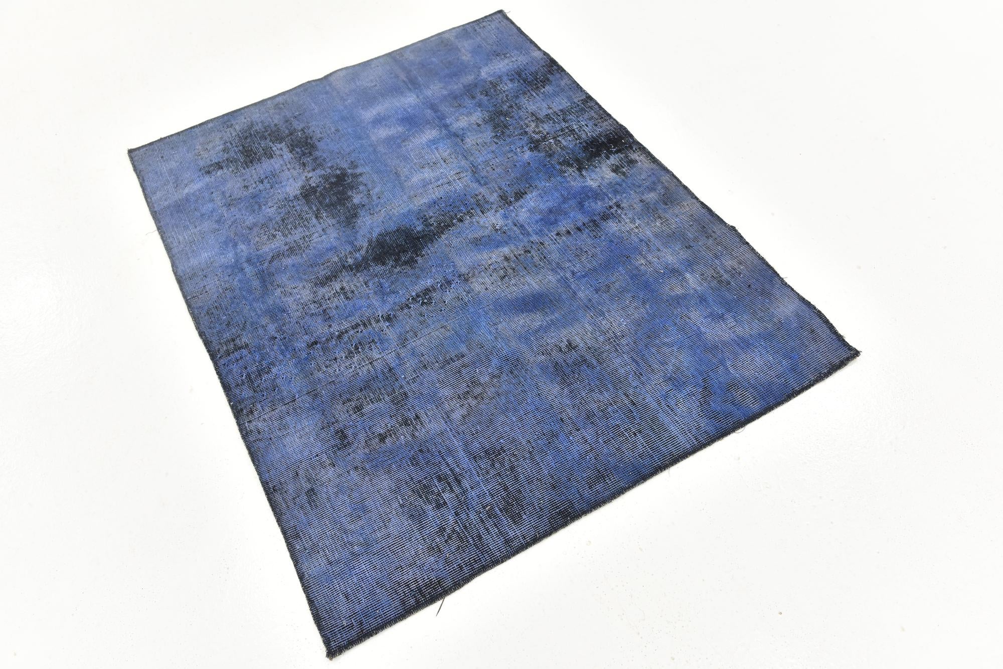 3' 6 x 4' 5 Hand Knotted Ultra Vintage Persian Wool Square Rug