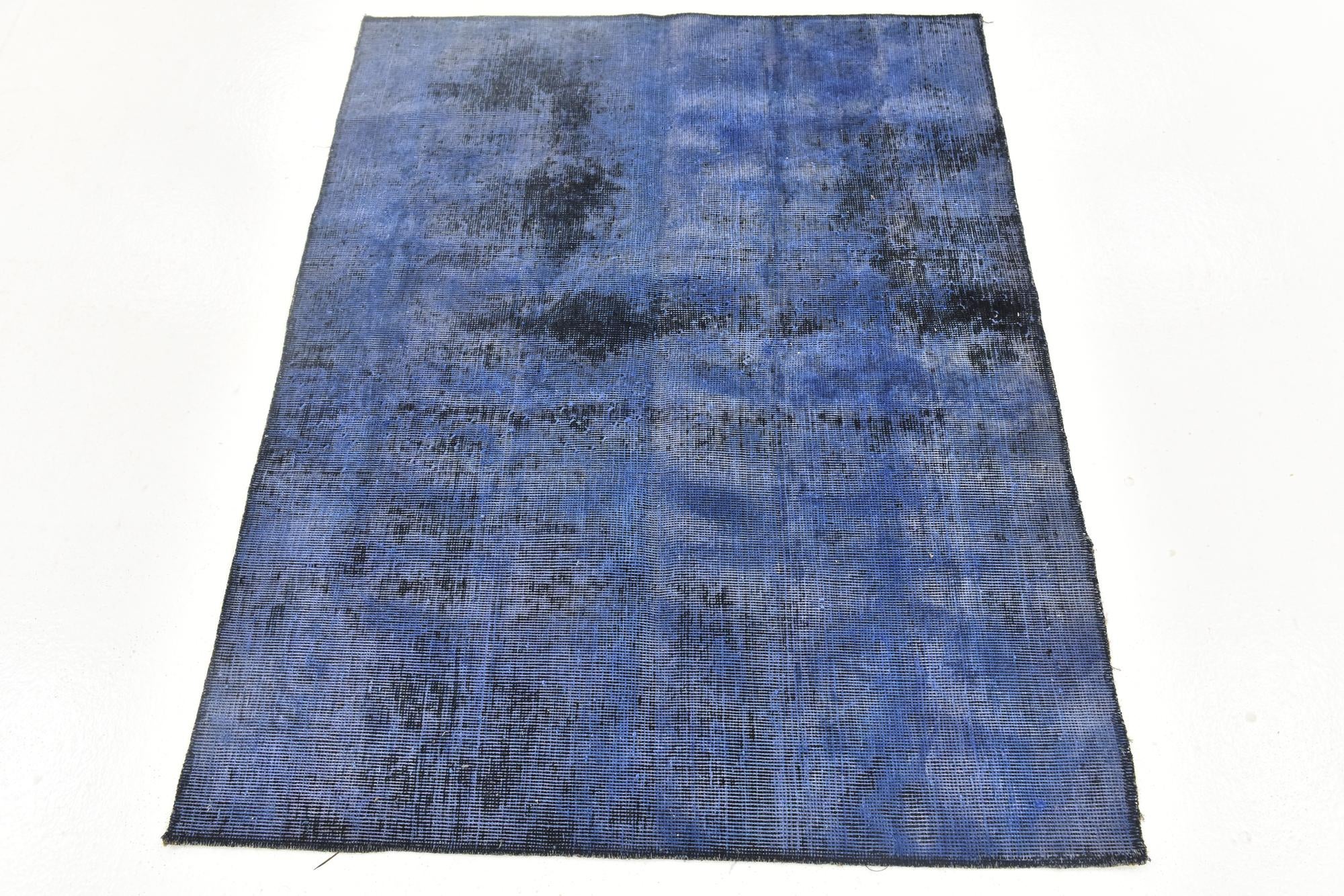 3' 6 x 4' 5 Hand Knotted Ultra Vintage Persian Wool Square Rug