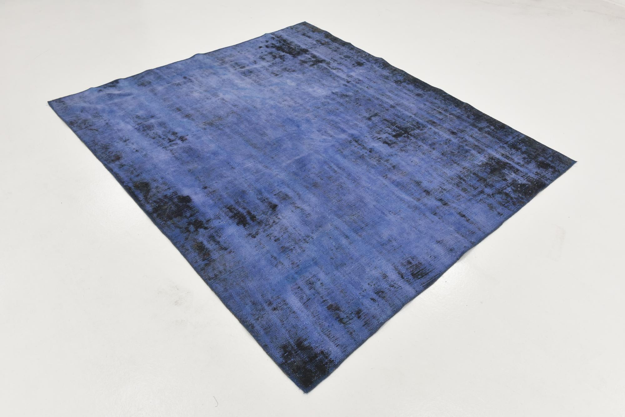 6' x 6' 10 Hand Knotted Ultra Vintage Persian Wool Square Rug