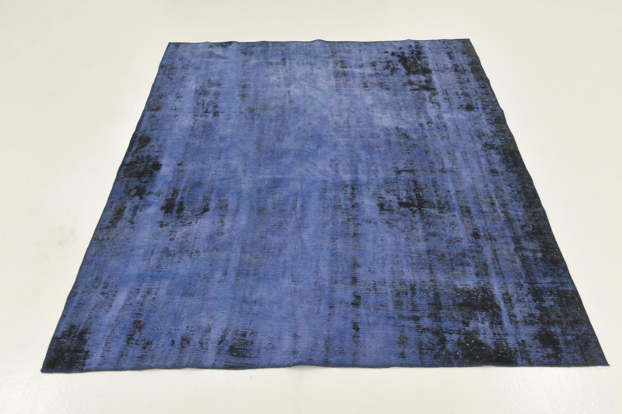 6' x 6' 10 Hand Knotted Ultra Vintage Persian Wool Square Rug