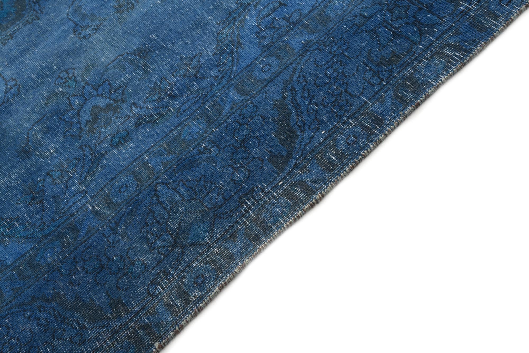 9' 4 x 9' 6 Hand Knotted Ultra Vintage Persian Wool Square Rug
