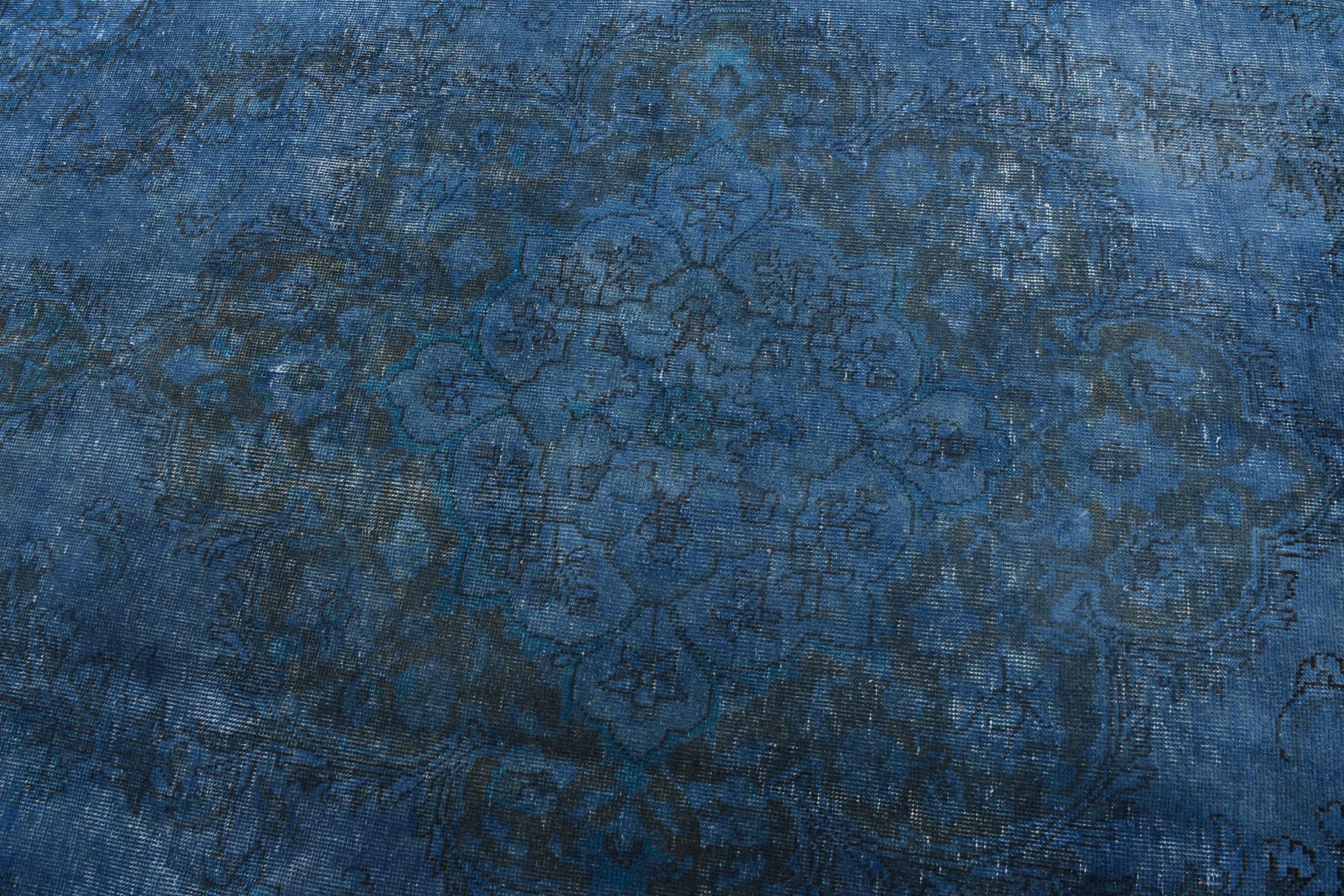 9' 4 x 9' 6 Hand Knotted Ultra Vintage Persian Wool Square Rug
