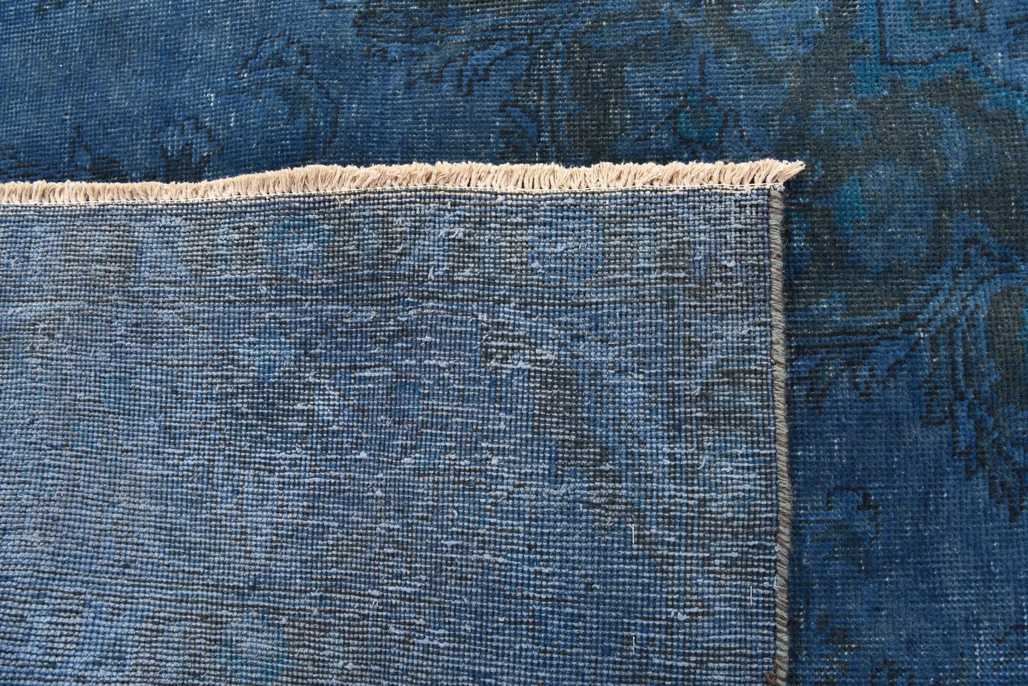 9' 4 x 9' 6 Hand Knotted Ultra Vintage Persian Wool Square Rug