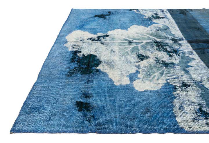 4' 8 x 5' 2 Hand Knotted Ultra Vintage Persian Wool Square Rug