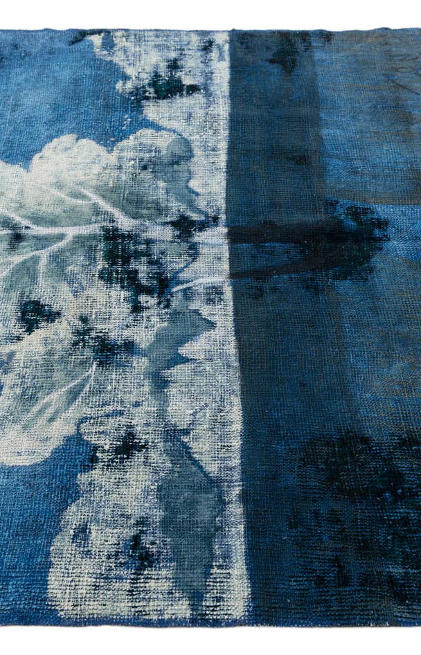Detail image of 4' 8 x 5' 2 Hand Knotted Ultra Vintage Persian Wool Square Rug