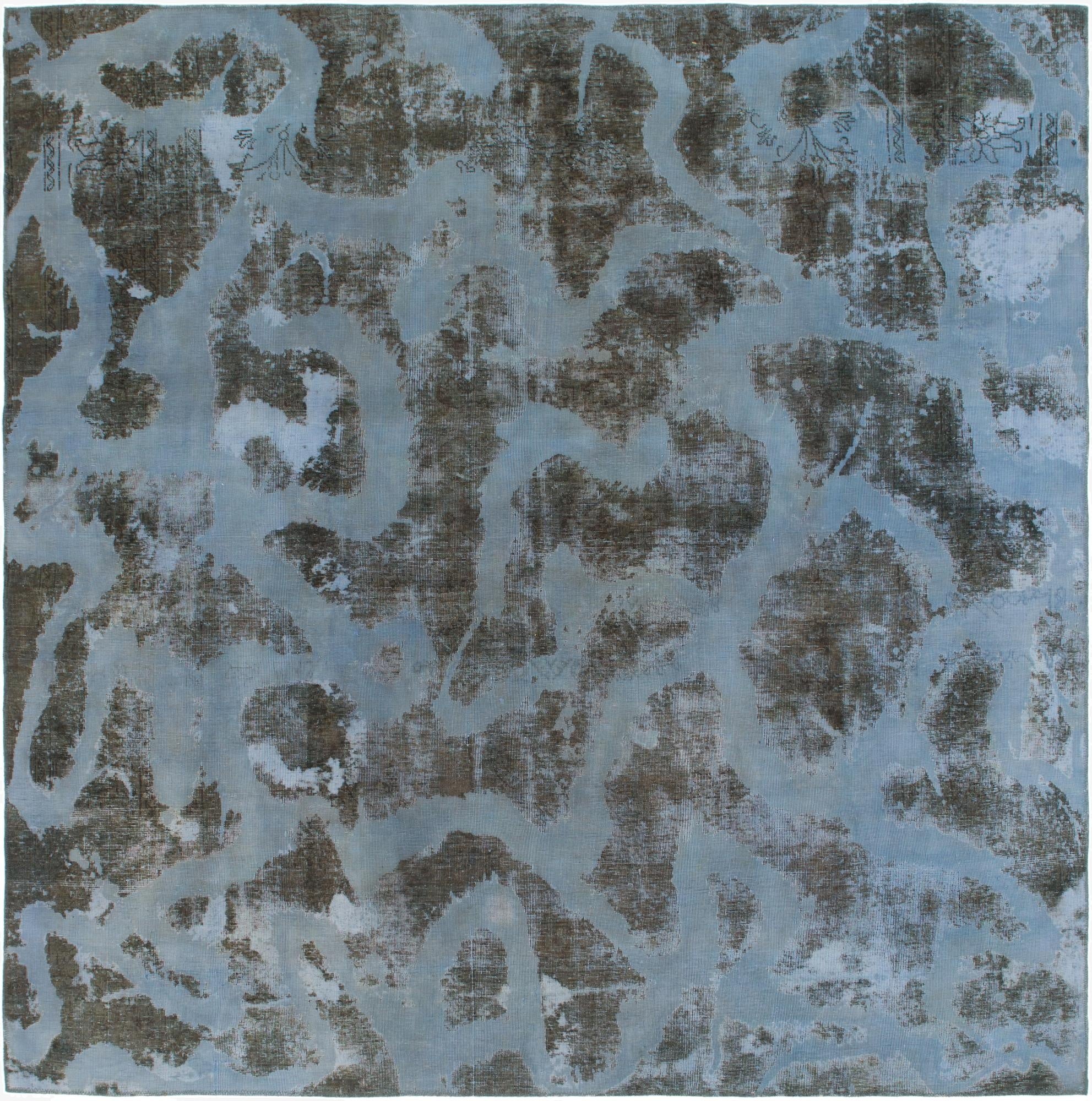 9' 2 x 9' 3  Hand Knotted Ultra Vintage Persian Wool Square Rug