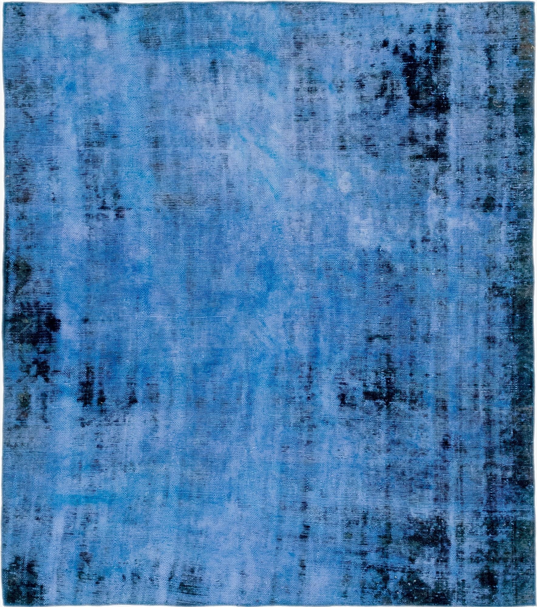 6' x 6' 10  Hand Knotted Ultra Vintage Persian Wool Square Rug