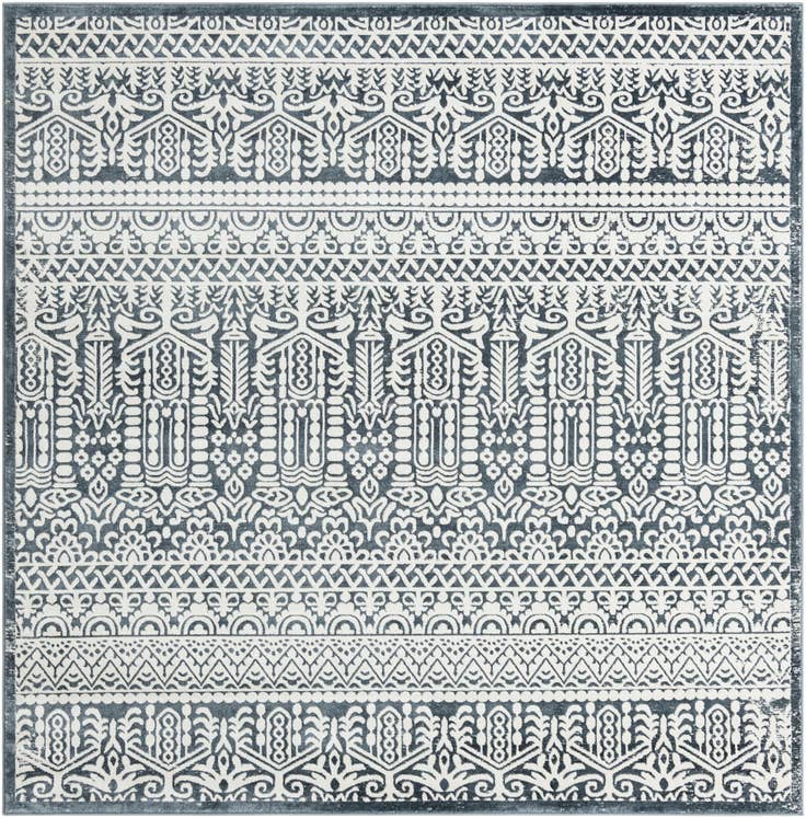 Detail image of Jill Zarin 7' 10 x 7' 10 Uptown Cloisters Square Rug
