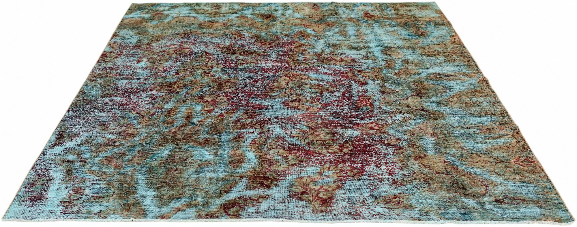 6' 7 x 7' 5 Vintage Royal Wool Square Rug