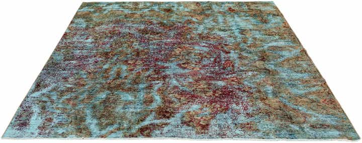6' 7 x 7' 5 Vintage Royal Wool Square Rug