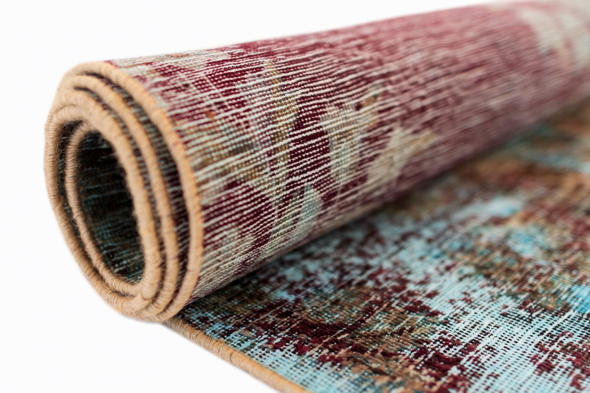 6' 7 x 7' 5 Vintage Royal Wool Square Rug