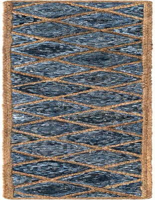 Detail image of 1' 2 x 8'  Hand Braided Jute Table Runner Rug