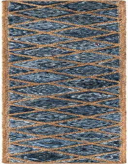 Detail image of 1' 2 x 10'  Hand Braided Jute Table Runner Rug
