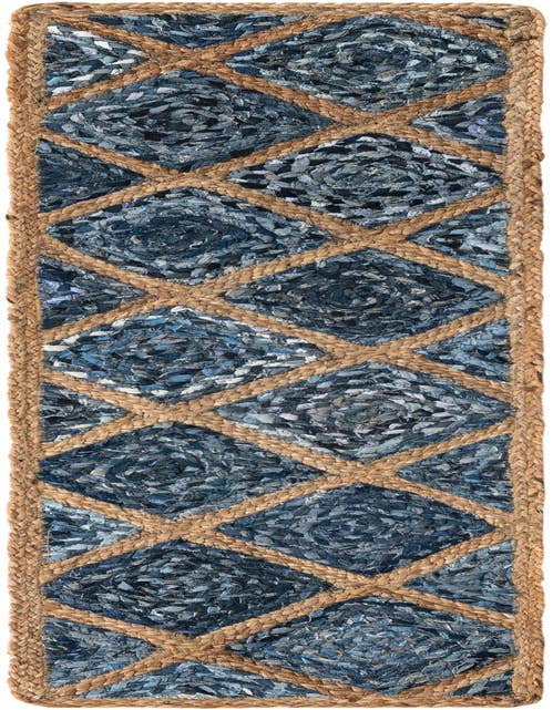 Detail image of 1' 2 x 5' 1  Hand Braided Jute Table Runner Rug
