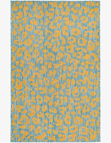 3' x 5' 3 Easy-Clean Safari Indoor / Outdoor Rug
