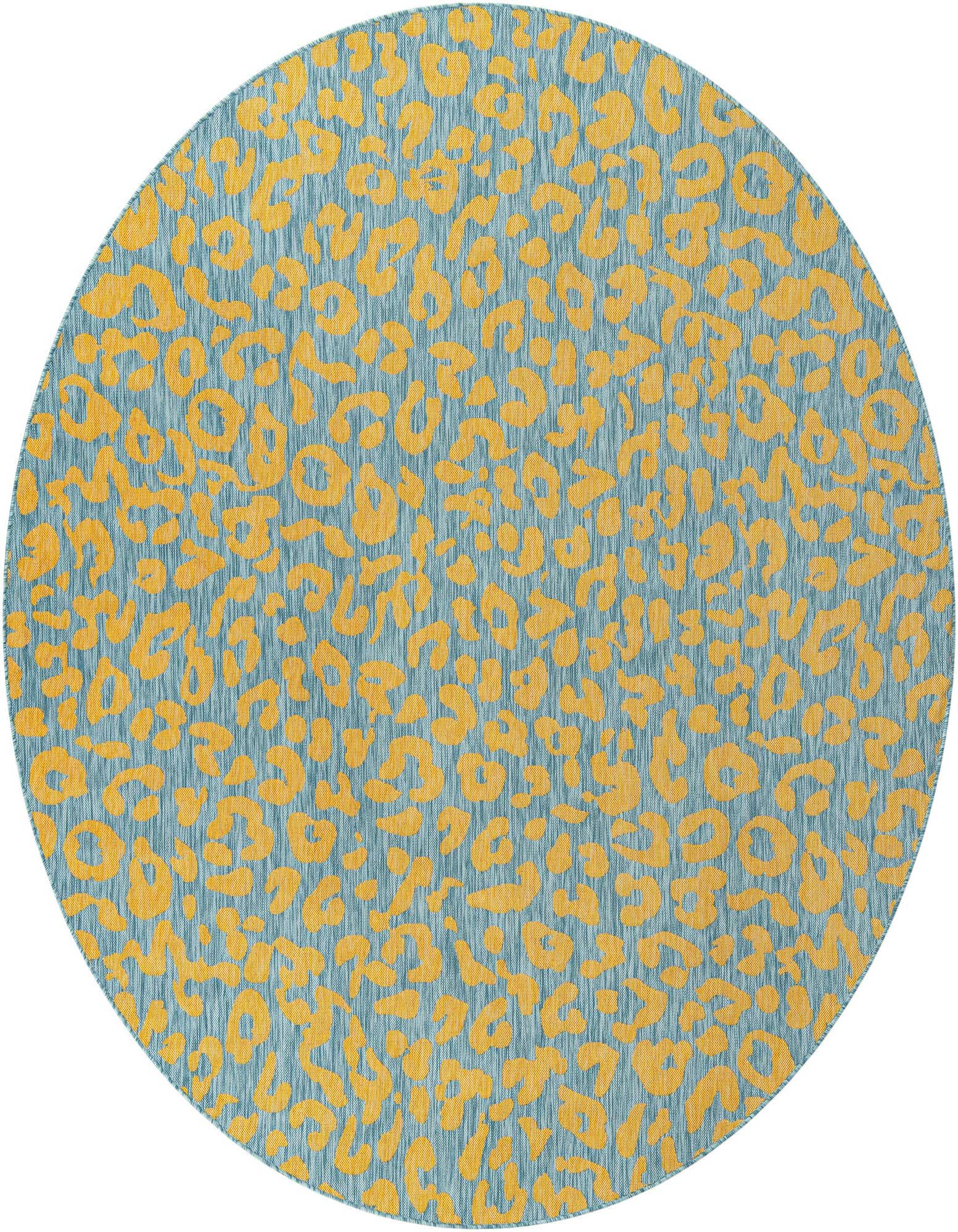 10' x 10' Easy-Clean Safari Indoor / Outdoor Round Rug