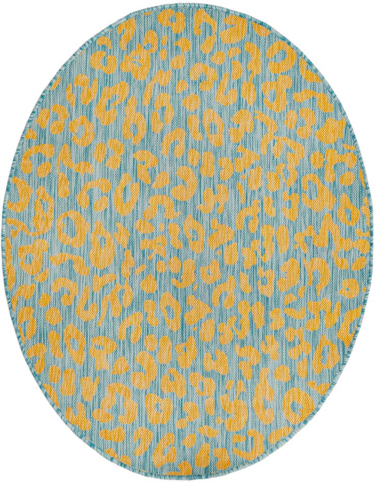 Detail image of 4' x 4' Easy-Clean Safari Indoor / Outdoor Round Rug