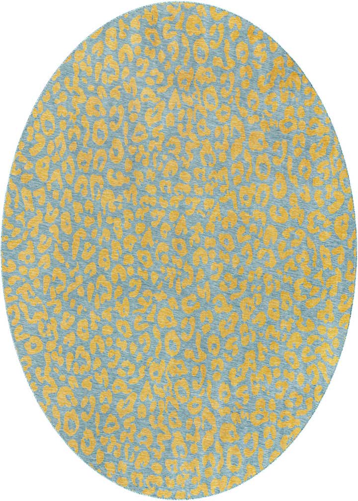 13' x 13' Easy-Clean Safari Indoor / Outdoor Round Rug