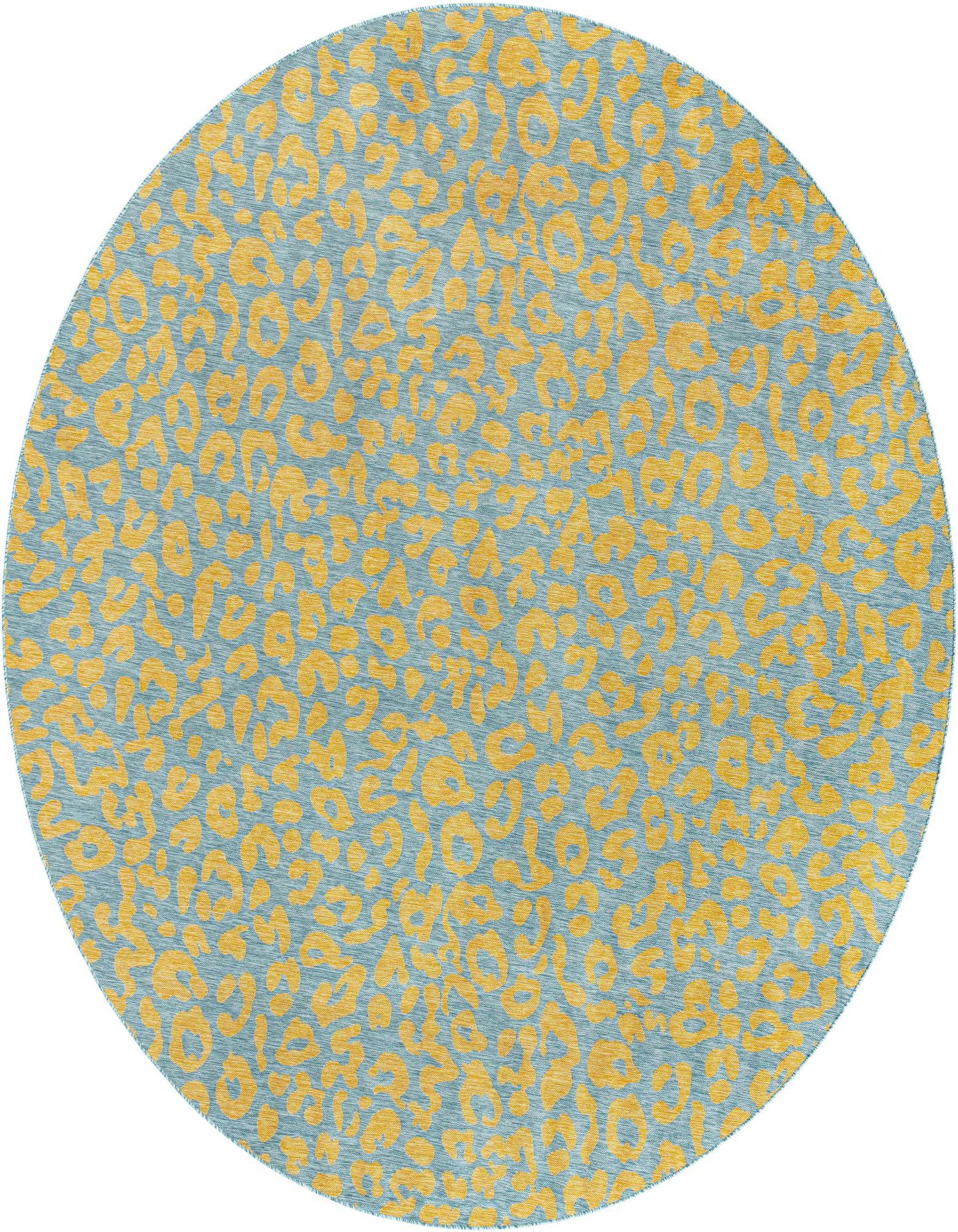 13' x 13' Easy-Clean Safari Indoor / Outdoor Round Rug