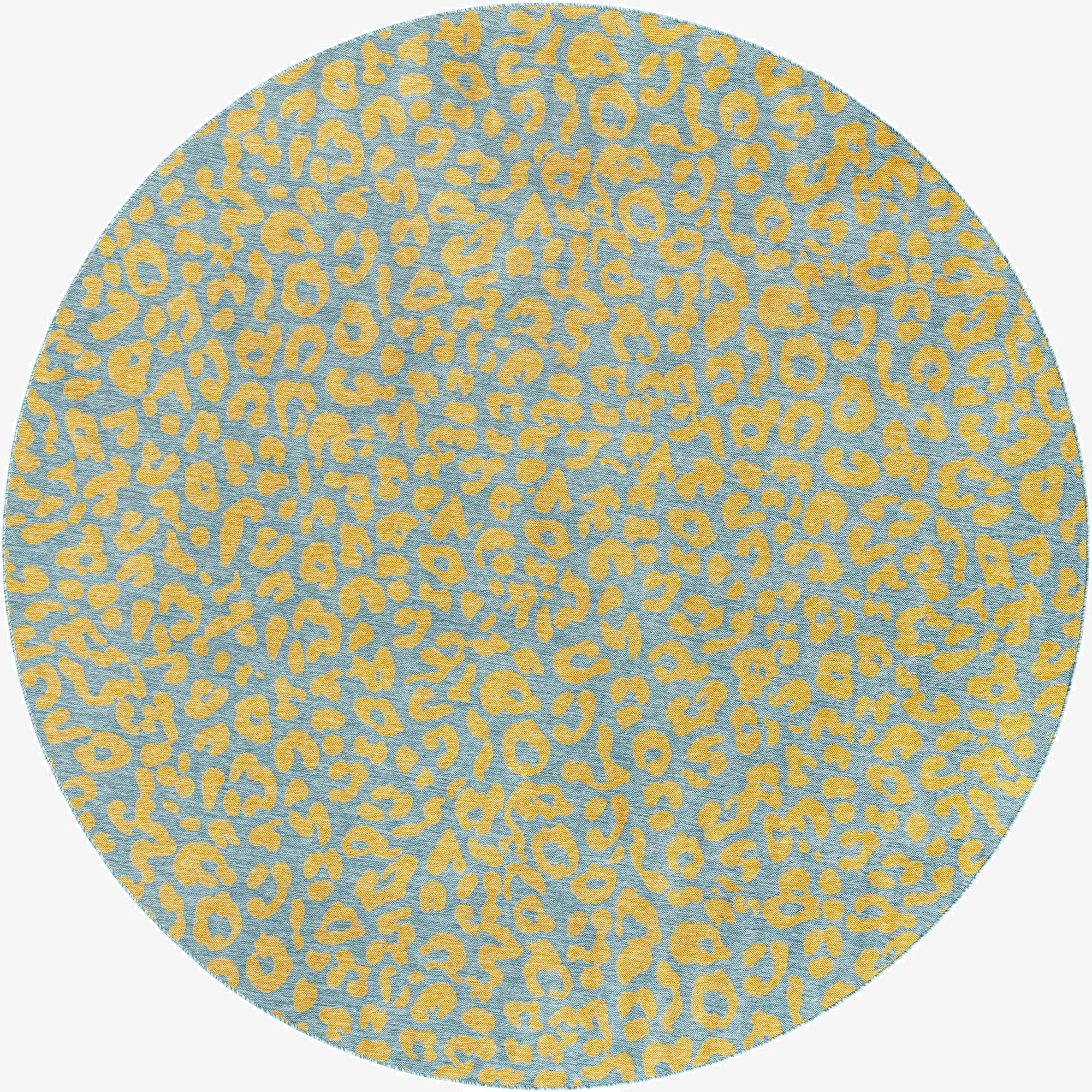 13' x 13'  Washable Safari Indoor / Outdoor Round Rug