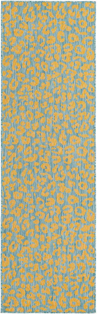 2' 7 x 10' Easy-Clean Safari Indoor / Outdoor Runner Rug