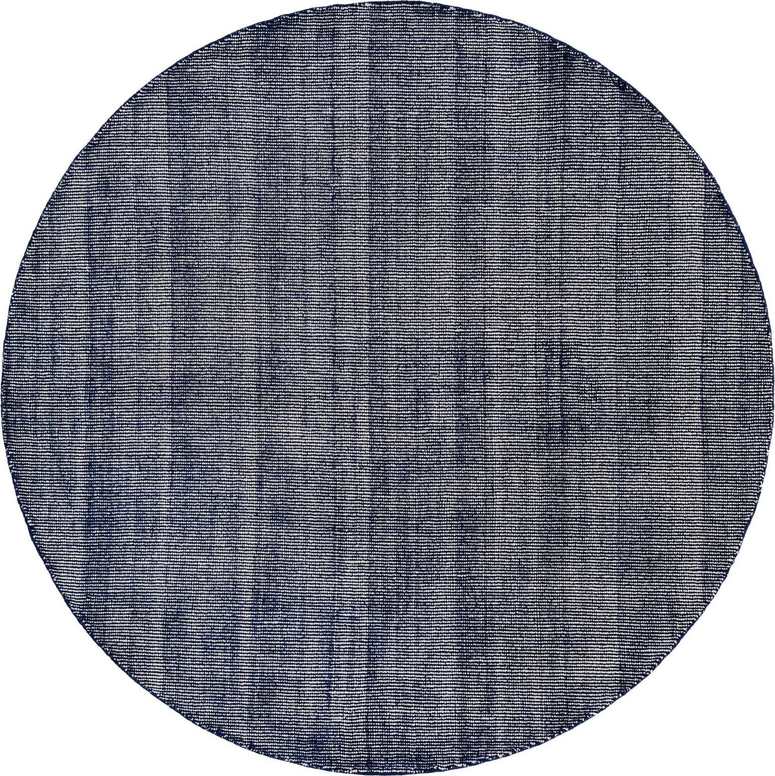 6' 11 x 6' 11 Hand Woven Jill Zarin English Manor Farmhouse Wool Round Rug
