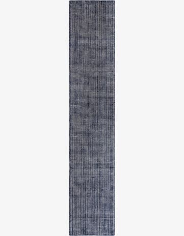 Blueberry Hand Woven Jill Zarin English Manor Farmhouse Wool Runner Rug
