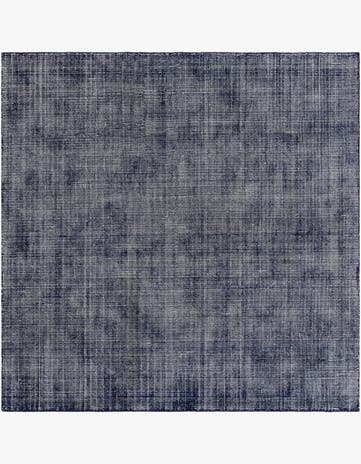 Blueberry Hand Woven Jill Zarin English Manor Farmhouse Wool Square Rug