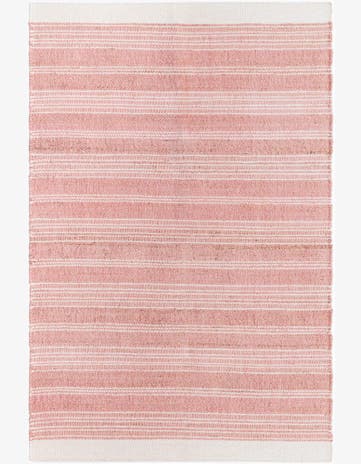 Blush Pink Hand Woven Lariat Rug