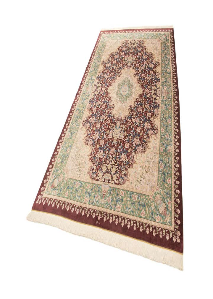 6' 1 x 9' 10 Ghom Design Rug